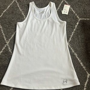 Women’s under armpit fitted heat heat tank top white new
